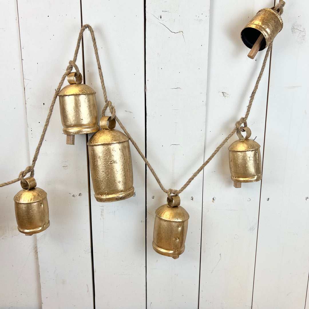 5" Gold Bell Garland
