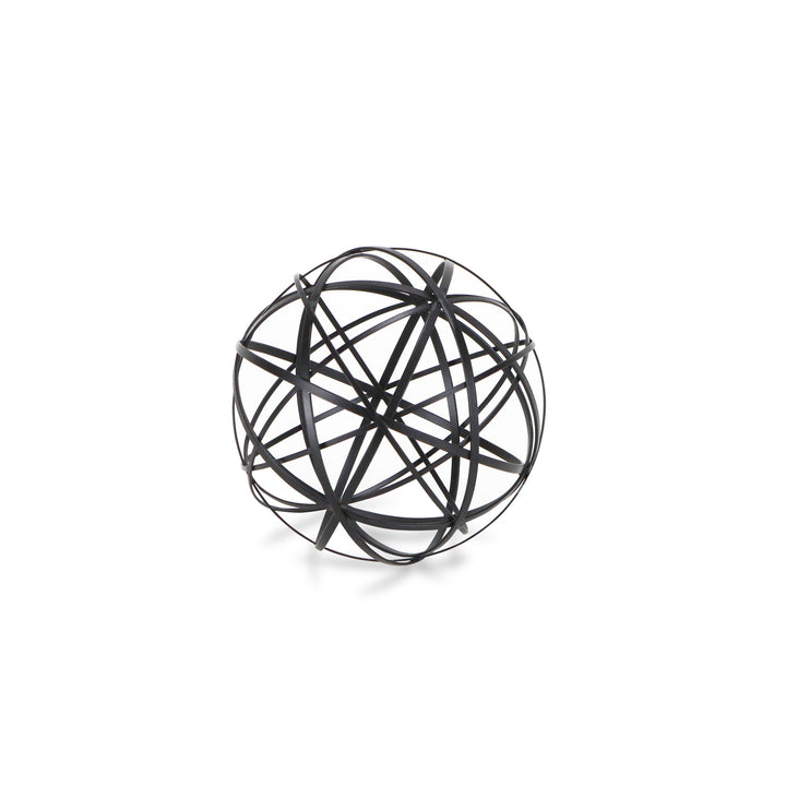 Woven Style Metal Decor Orb