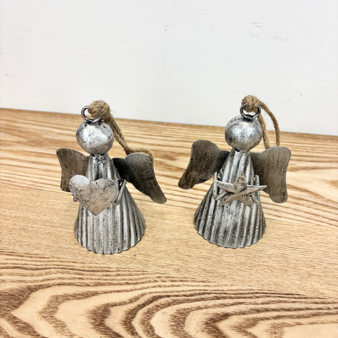 Galvanized Angel Ornament – 2 styles
