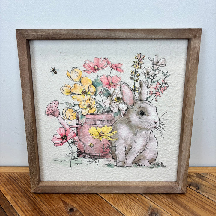 Bunny Print on Rag Paper - 2 Styles