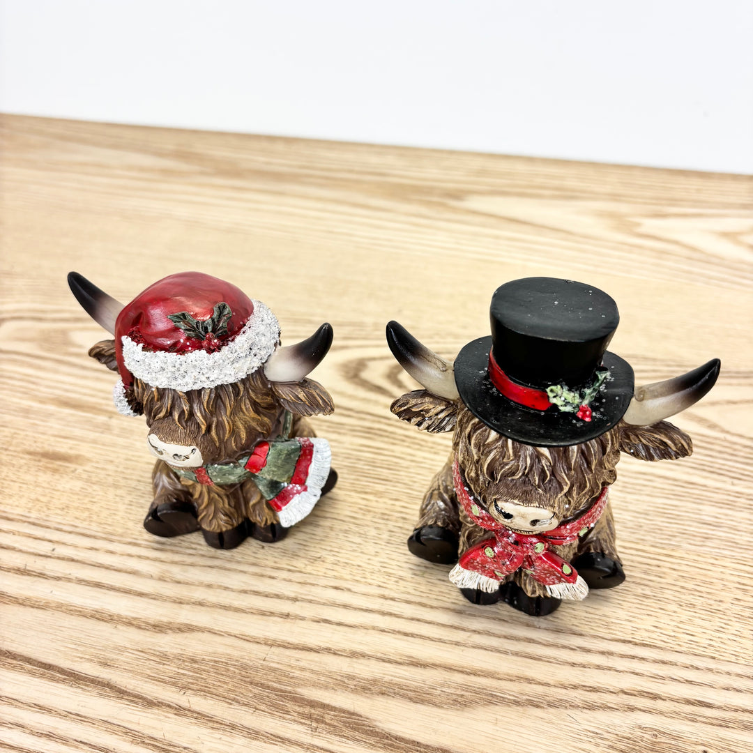 Highland Cow Figurines - 2 Styles