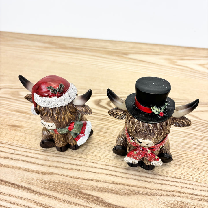 Highland Cow Figurines - 2 Styles