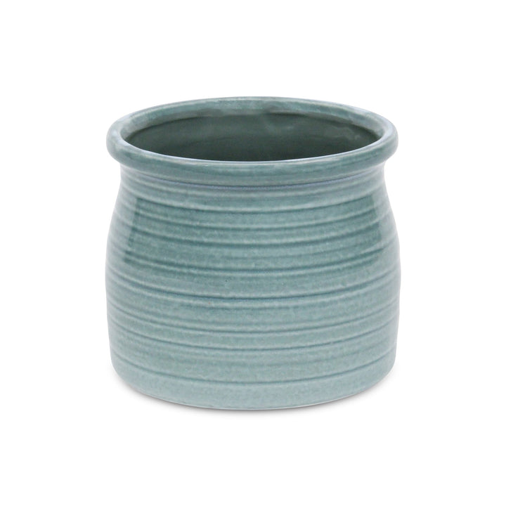 Curved Ceramic Planter, Available in 3 Colors