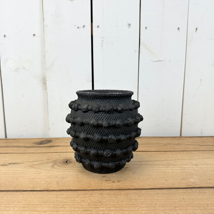 Black Knotted Vase