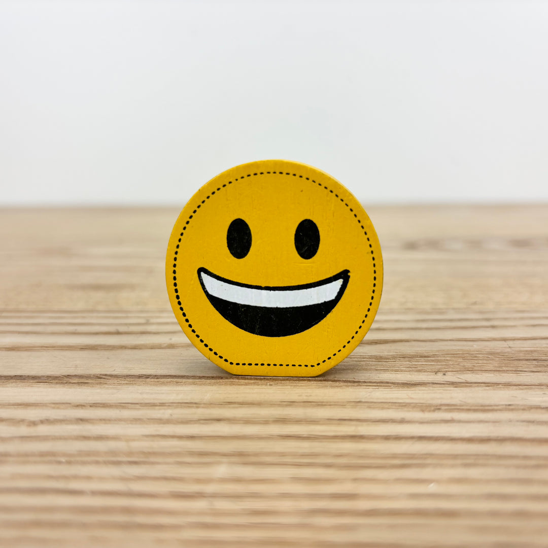 Stylized Symbols and Emojis Decorative Wooden Shapes