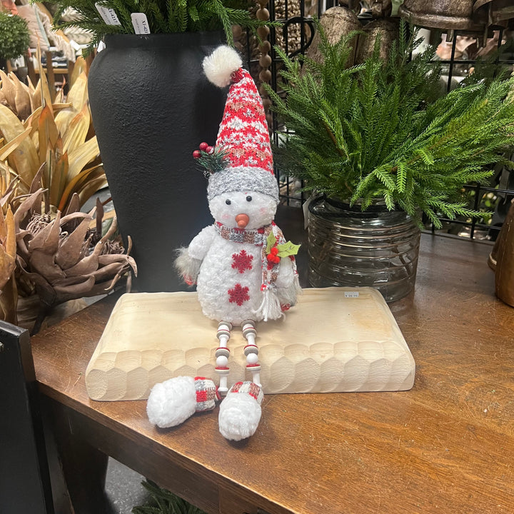 Red and White Fabric Snowmen