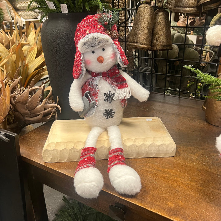 Red and White Fabric Snowmen