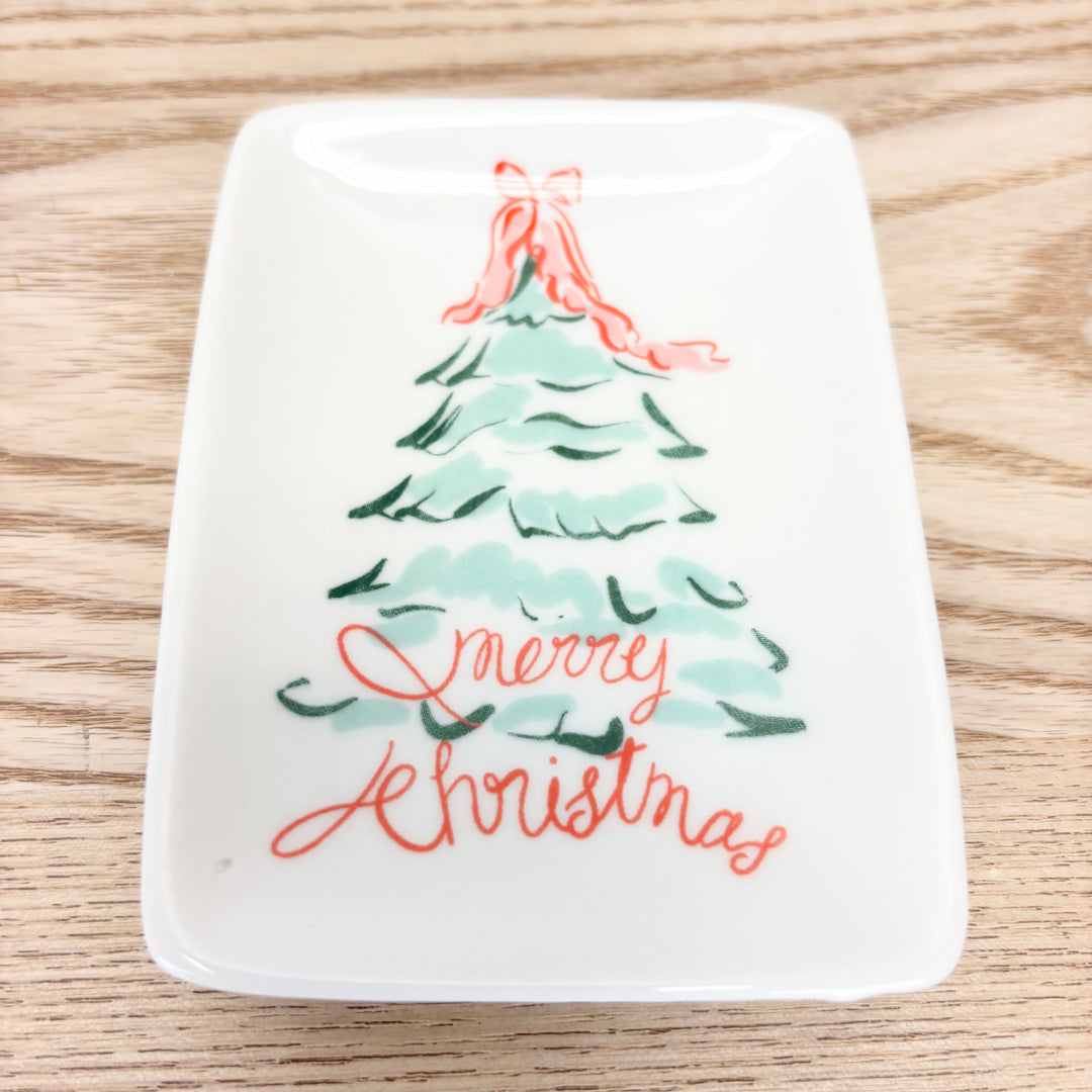 Festive Stoneware Dish - 4 Styles