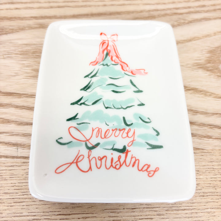 Festive Stoneware Dish - 4 Styles
