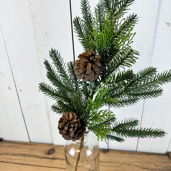 Mixed Pine with Pinecone Accent Collection