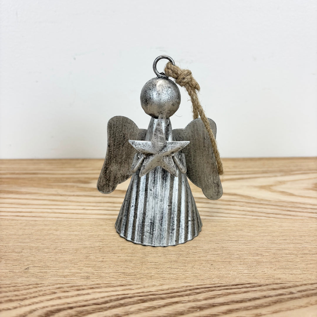Galvanized Angel Ornament – 2 styles