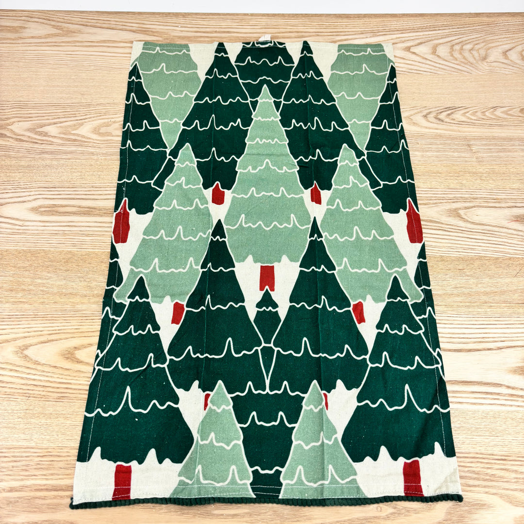 Tea Towel with Botanical/Ornament Pattern - 3 Styles