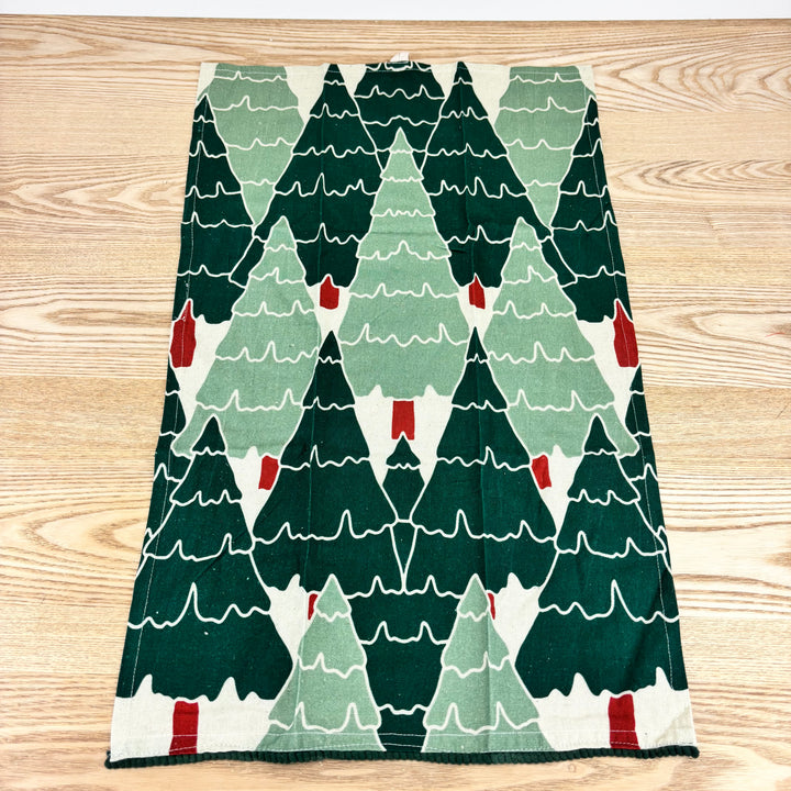 Tea Towel with Botanical/Ornament Pattern - 3 Styles