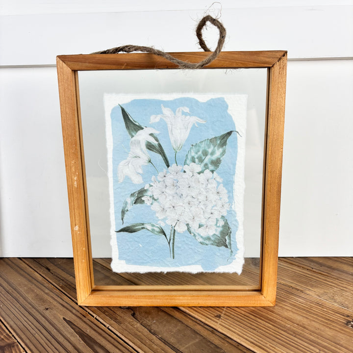 Recycled Paper Hydrangea Gallery Print - 4 Styles