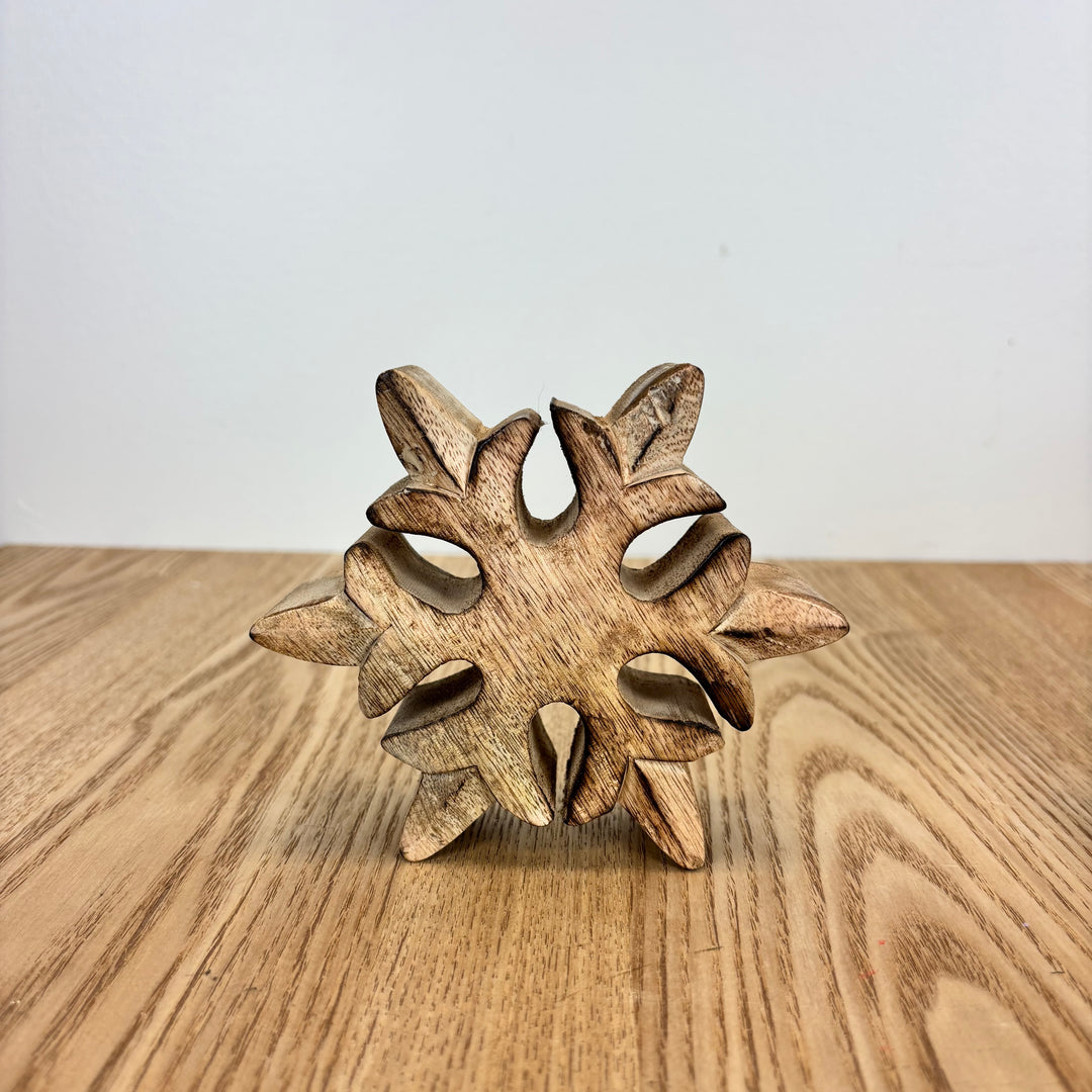 Mango Wood Snowflake - 3 Sizes