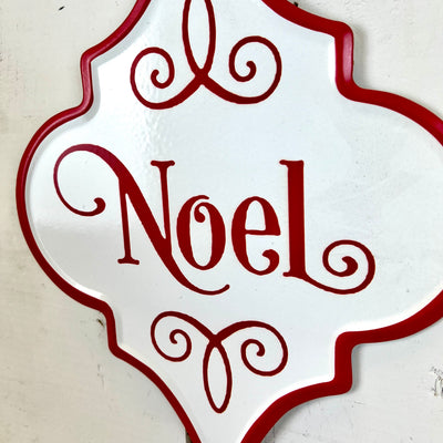 Merry Christmas, Believe, Noel Metal Ornament