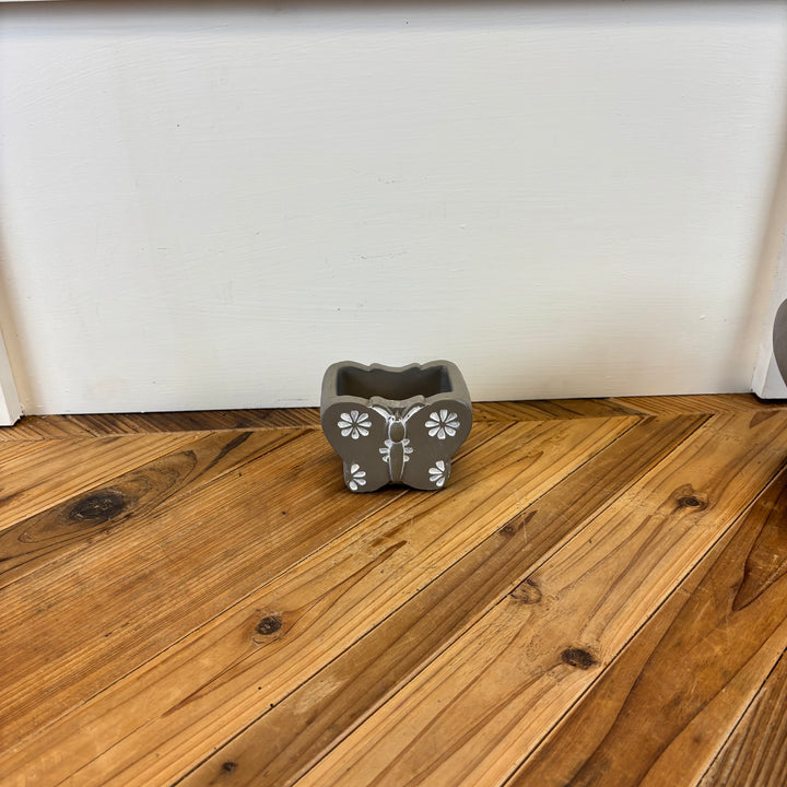 Cement Butterfly Pots - 2 Sizes