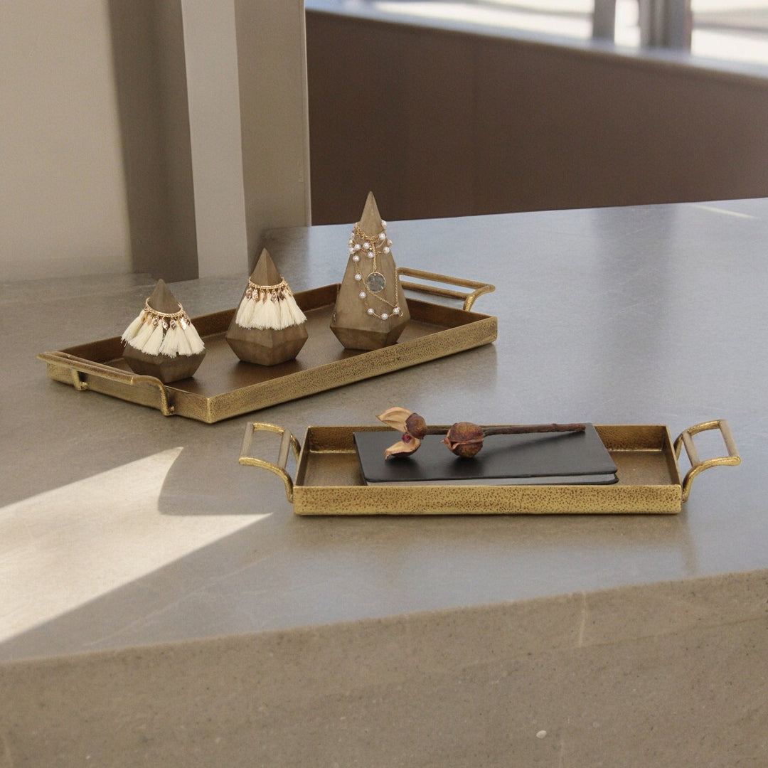 Gold Cast Iron Trays, Available in 2 Sizes