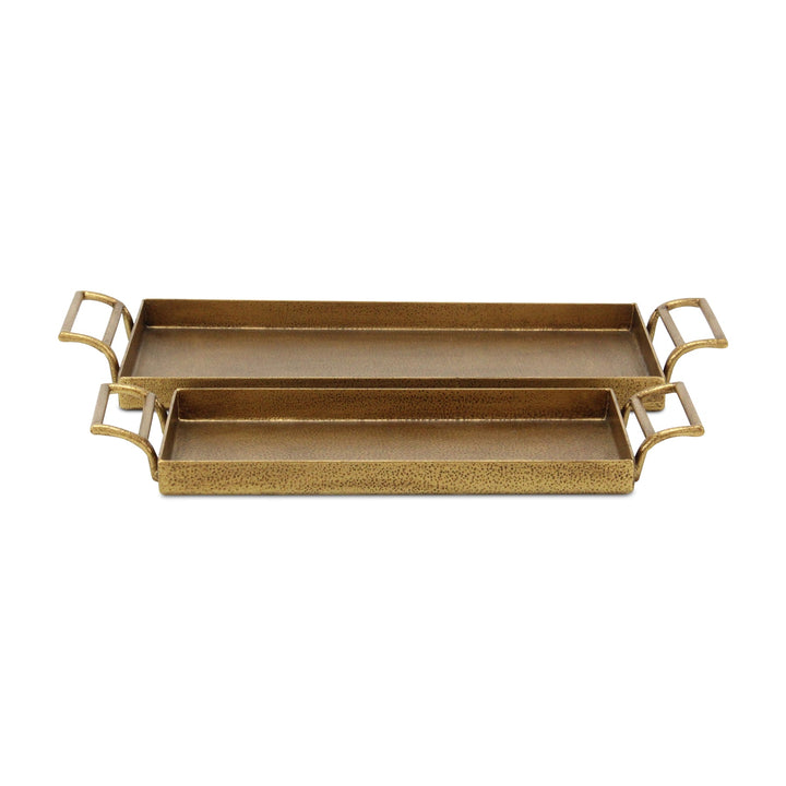 Gold Cast Iron Trays, Available in 2 Sizes