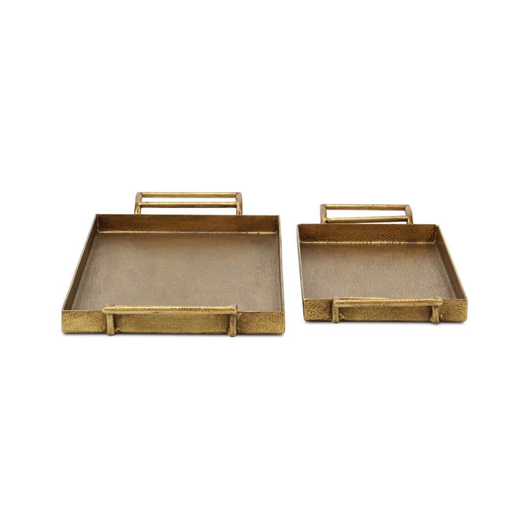 Gold Cast Iron Trays, Available in 2 Sizes