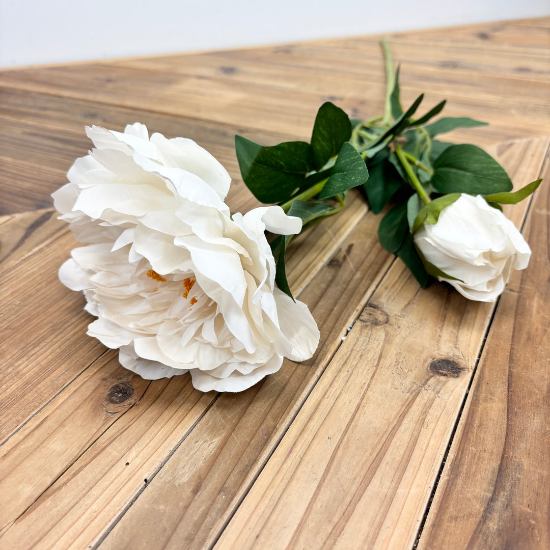 Real Touch Peony Spray - 2 Colors