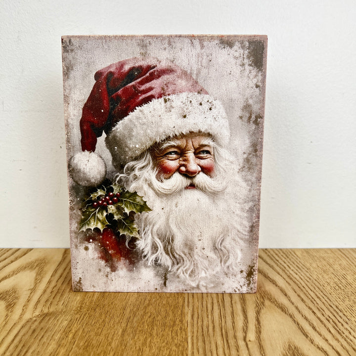 Santa Wood Block - 3 Styles