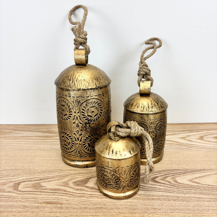 Embossed Bell Ornaments - 3 Sizes