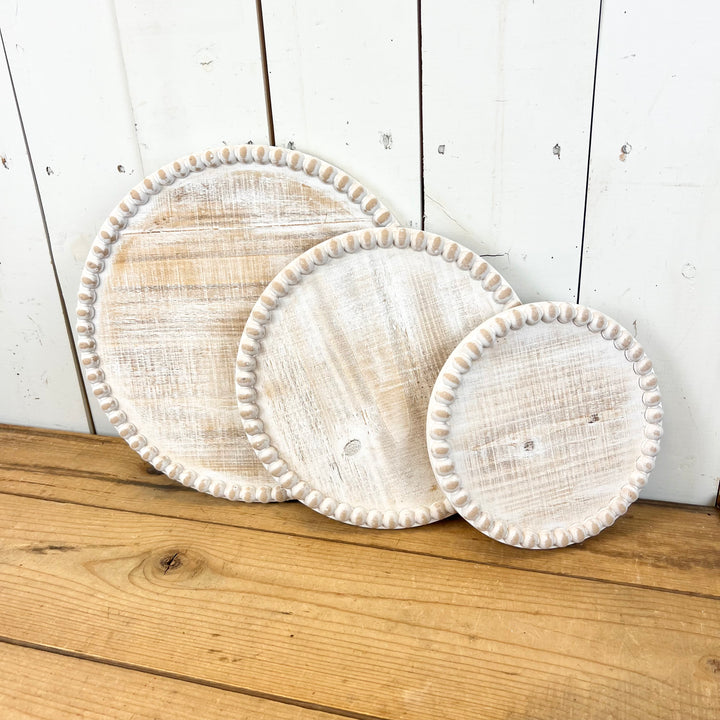 Beaded Distressed Risers