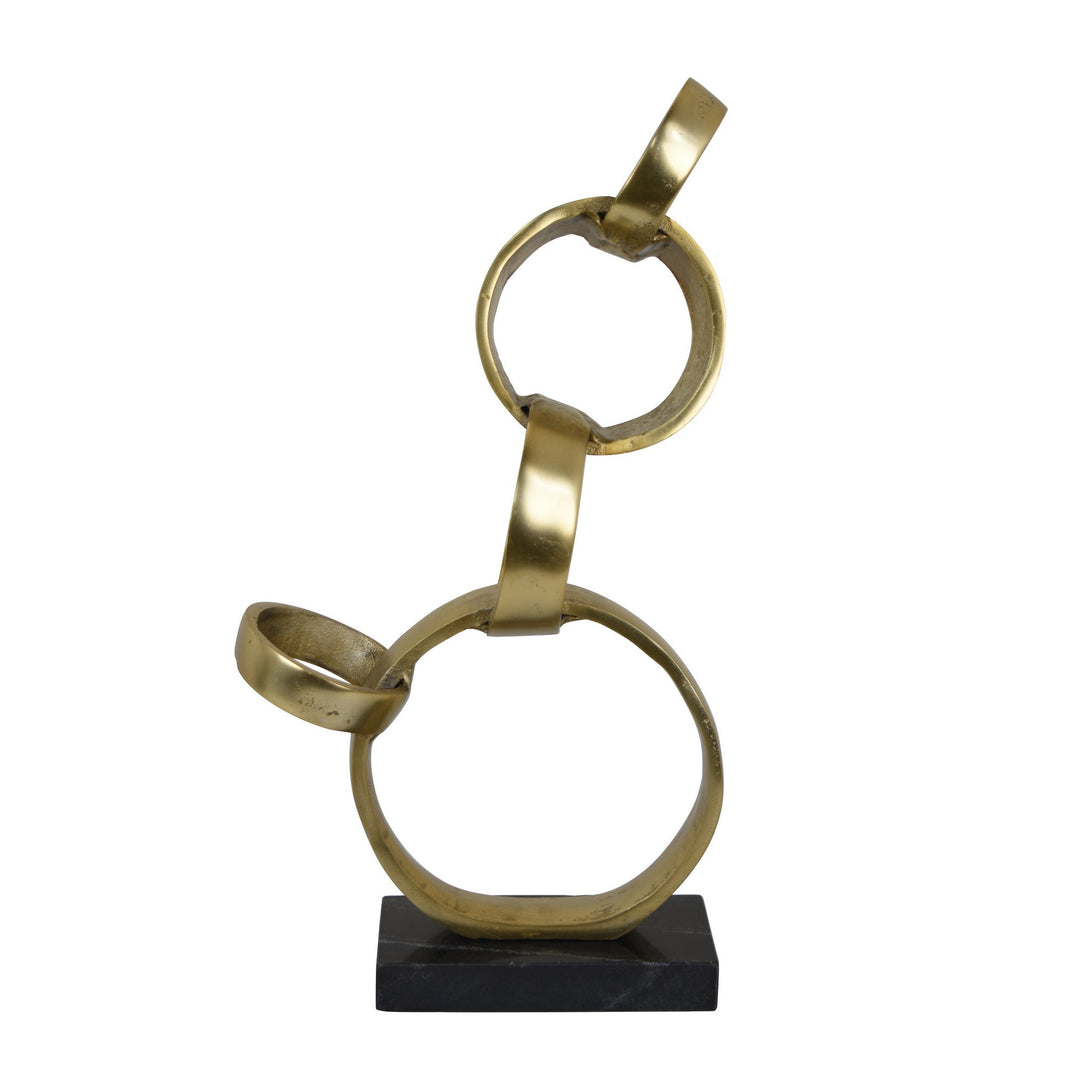 Circle Sculpture On Base, 2 finishes