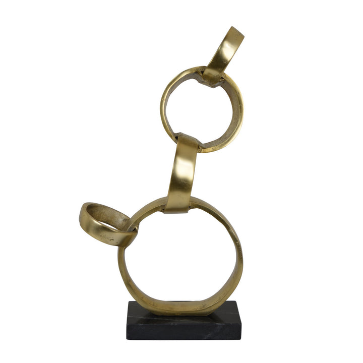 Circle Sculpture On Base, 2 finishes
