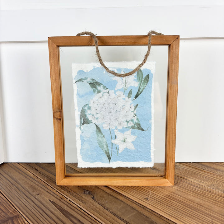 Recycled Paper Hydrangea Gallery Print - 4 Styles