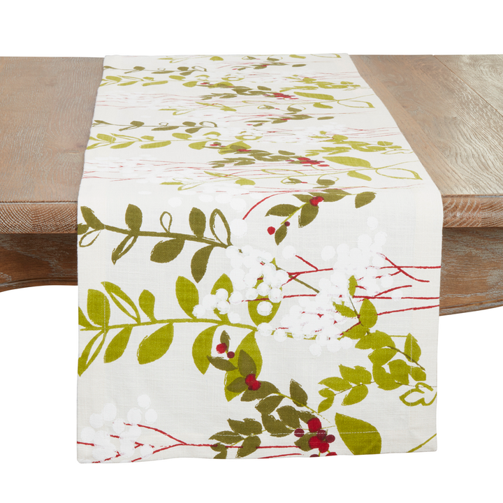 Holiday Botanical Table Runner
