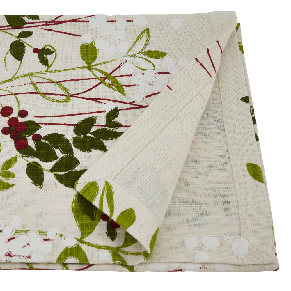 Holiday Botanical Table Runner