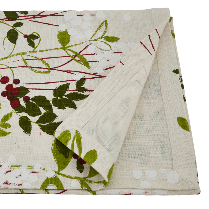 Holiday Botanical Table Runner