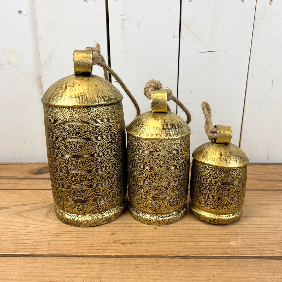 Large Rounded Gold Bells