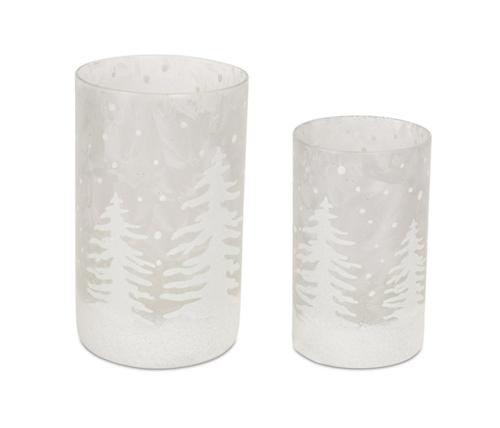 Frosted Forest Votive Holder - 3 Sizes