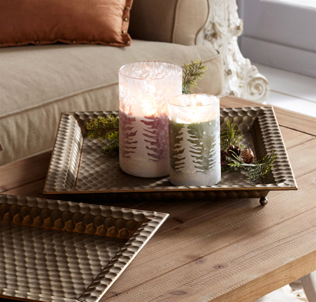 Frosted Forest Votive Holder - 3 Sizes