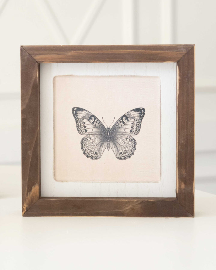 Bat / Butterfyl Reversible Wood Frame Art