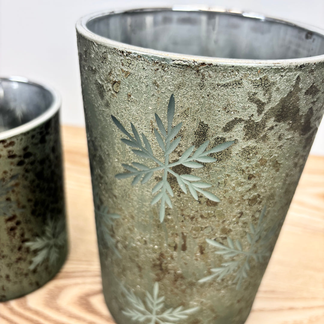 Green Snowflake Candle Holder - 3 sizes available
