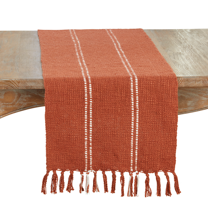 Stitched Line Table Runner. 3 colors available