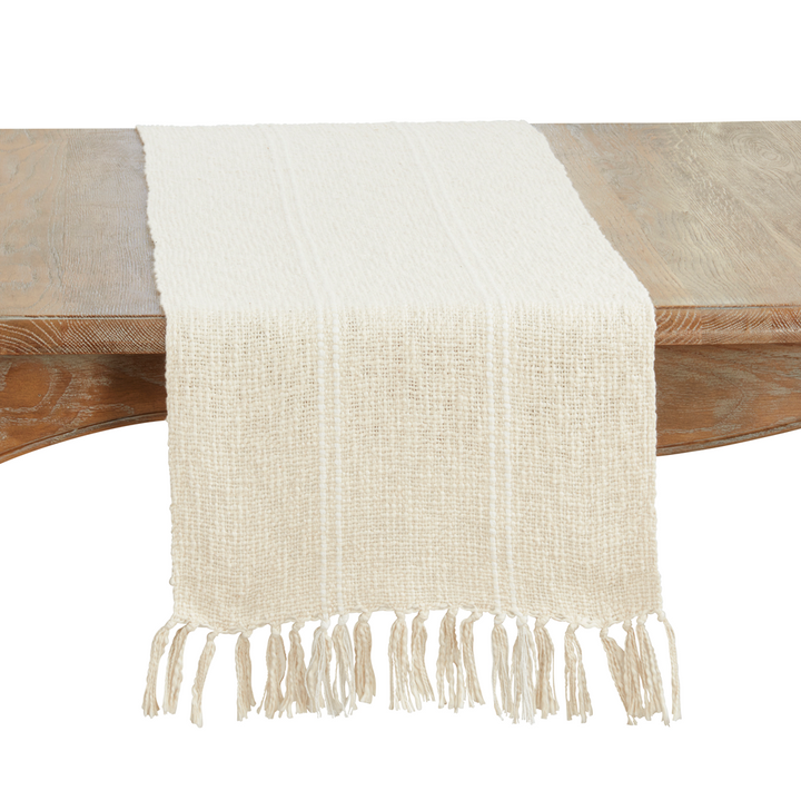 Stitched Line Table Runner. 3 colors available