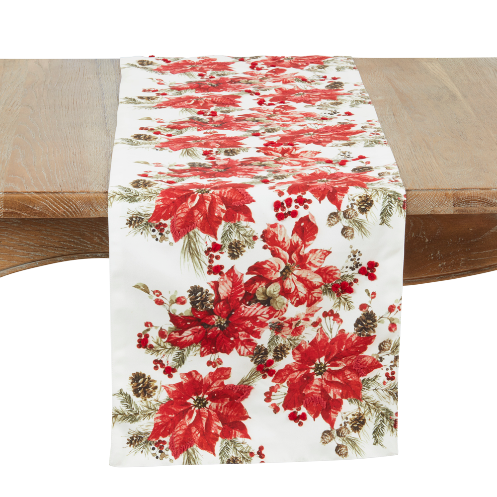 Poinsettia Table Runner