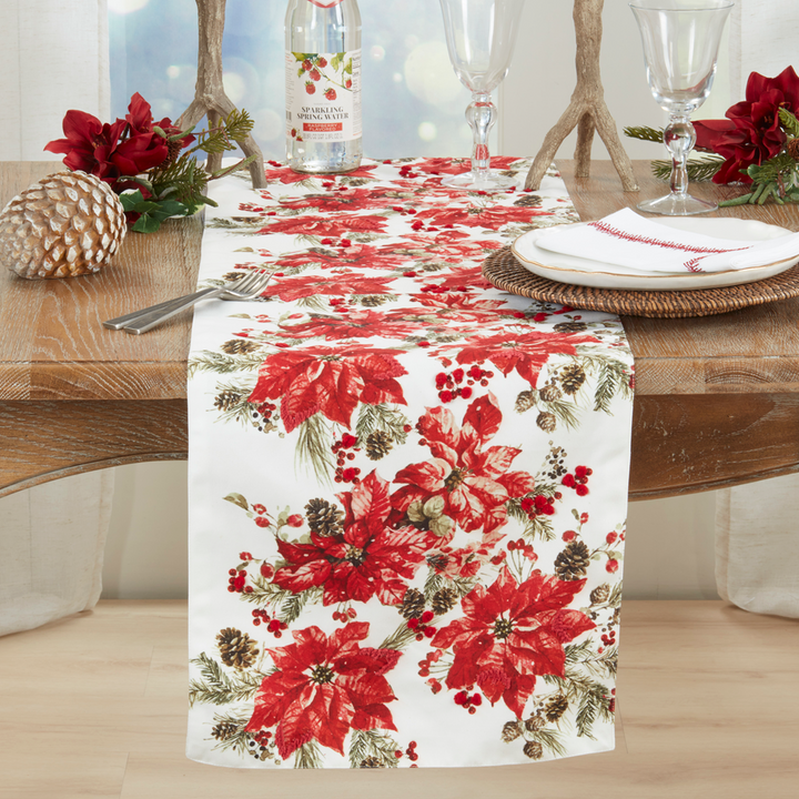 Poinsettia Table Runner
