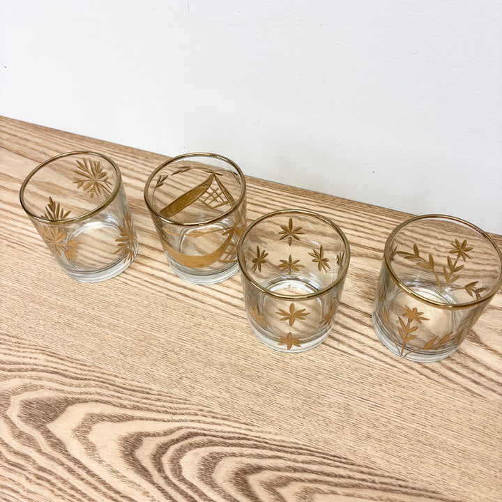 Hand-Painted Etched Glass Tealight/Votive Holder - 4 Styles