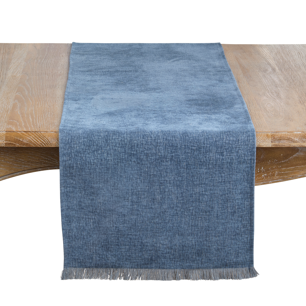 Fringe Edge Table Runner, 6 colors to choose from