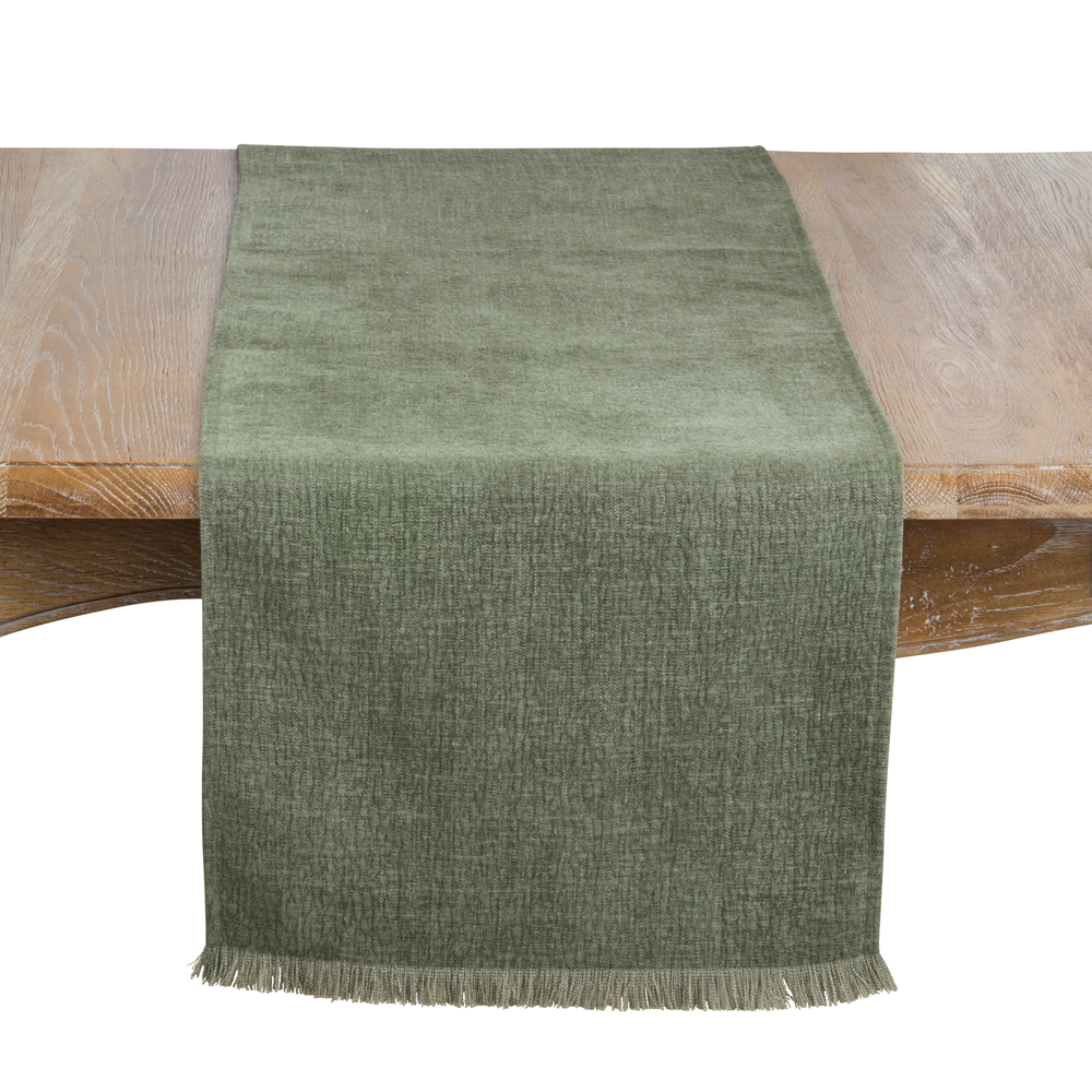 Fringe Edge Table Runner, 6 colors to choose from