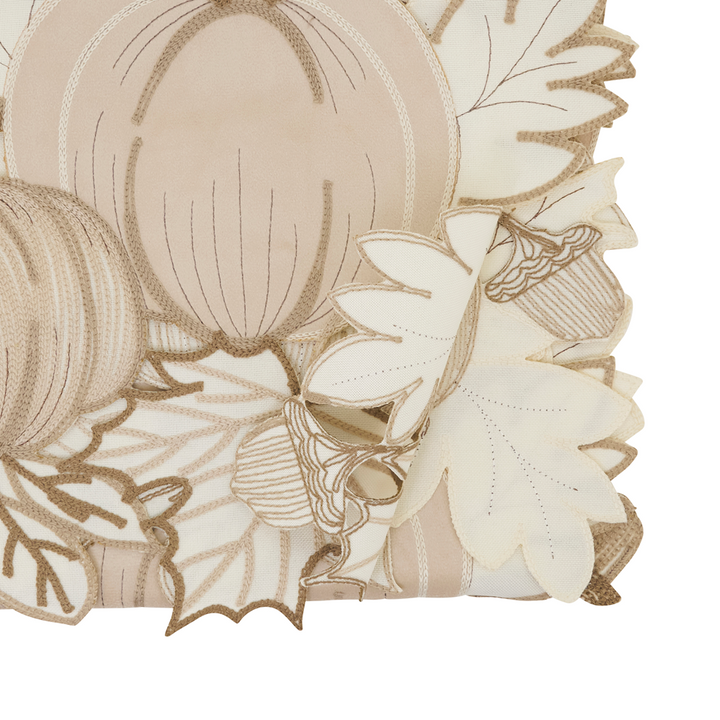 Pumpkins and Leaves Table Runner