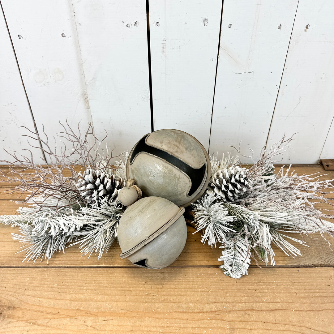 Flocked Pine & Jingle Bell Table Design Kit