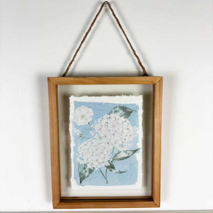 Recycled Paper Hydrangea Gallery Print - 4 Styles