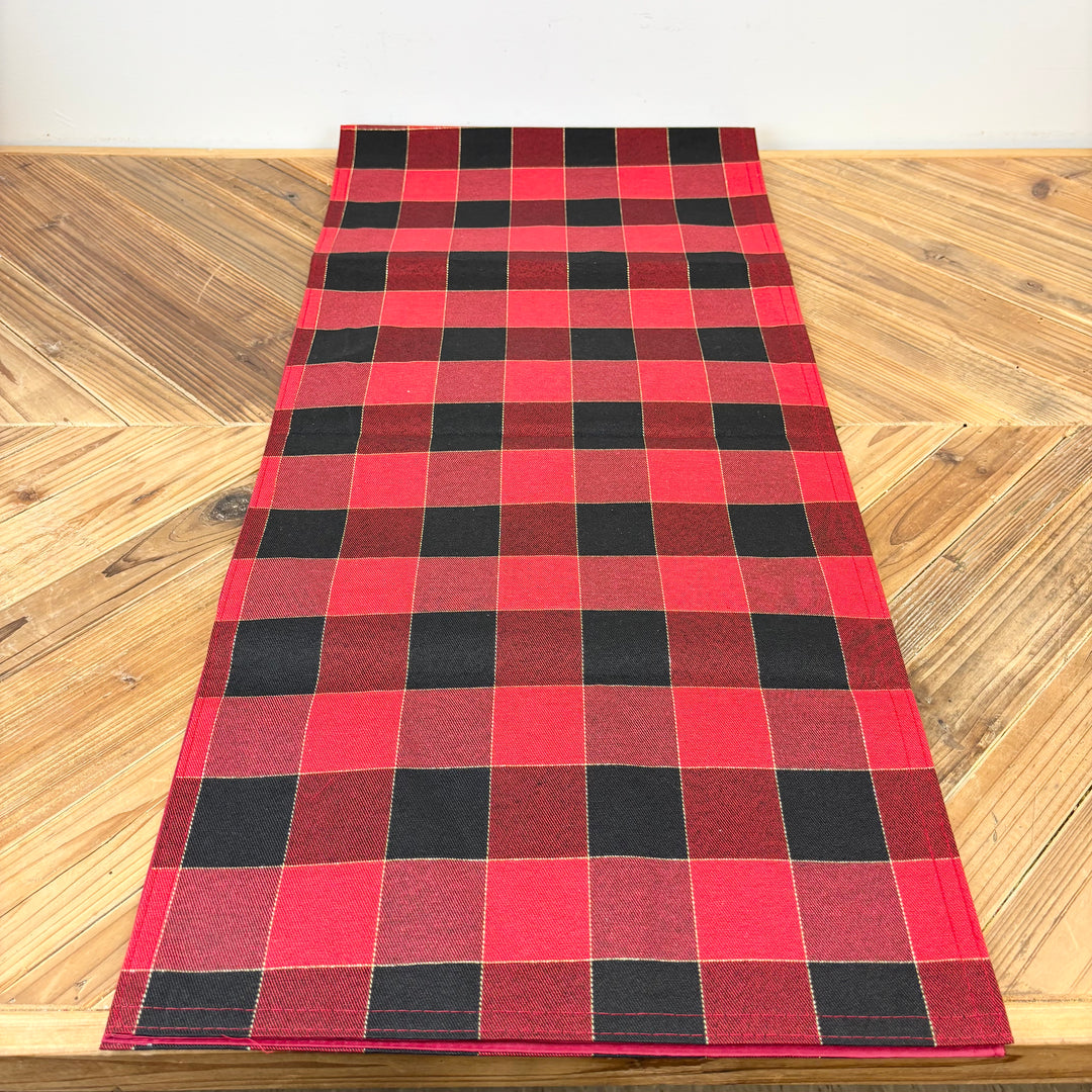 Festive Plaid Table Runner